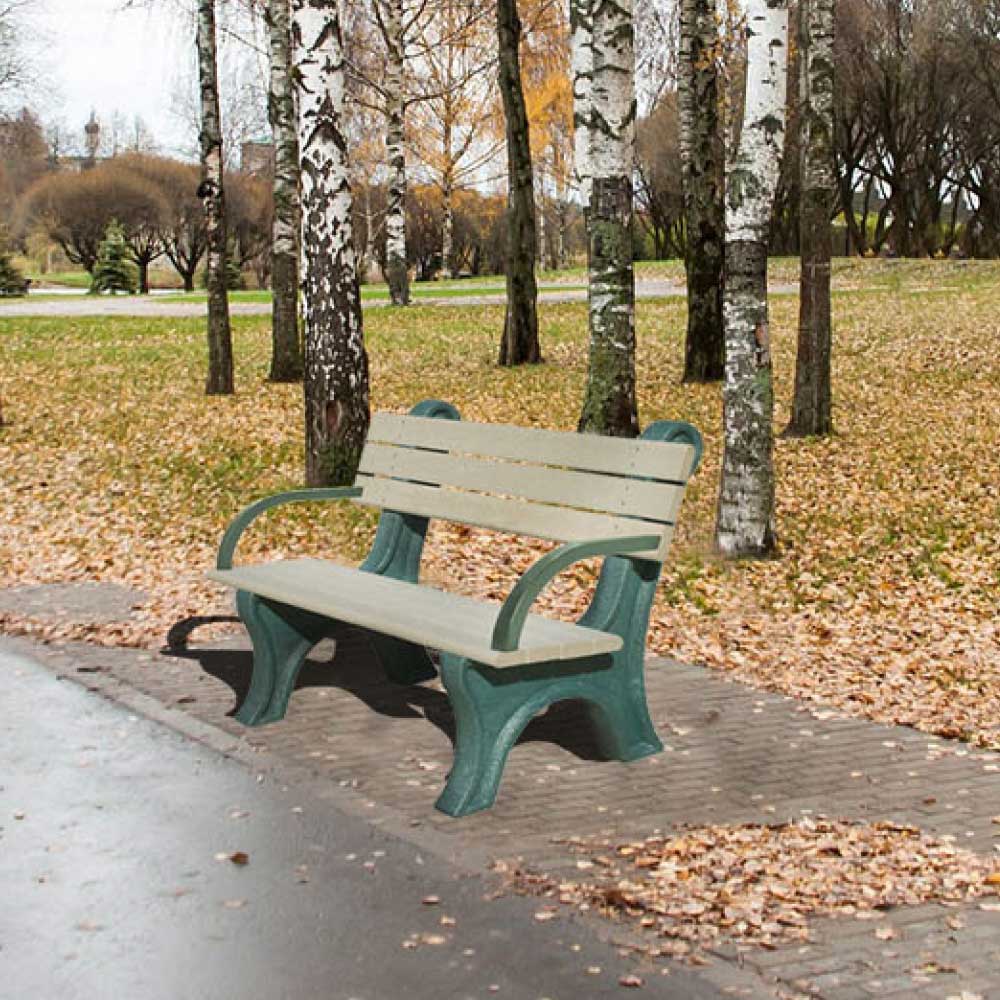 Classic Park Bench Commercial Grade Recycled Plastic