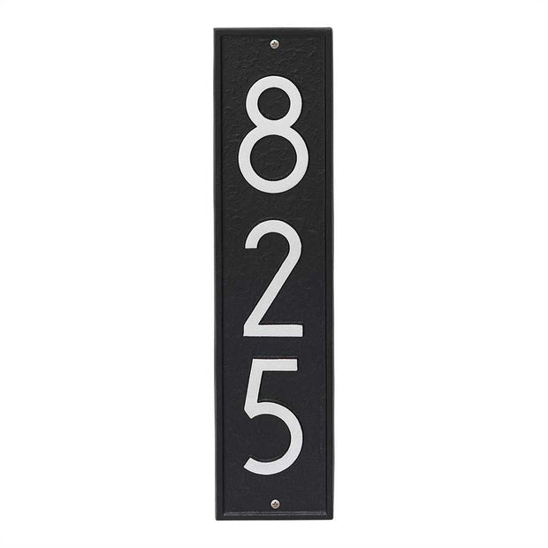 Delaware Modern Vertical Address Plaque