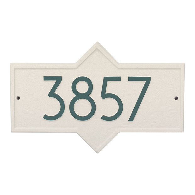 Hampton Mid-century Modern House Number Plaque