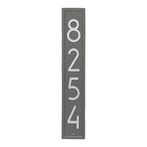 Extension Modern Vertical House Number Plaque
