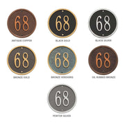 Finish options for the Oval Welcome House Established Personal Plaque