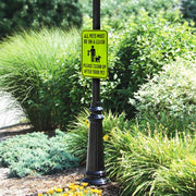 Leash and Clean Up After Your pet Sign