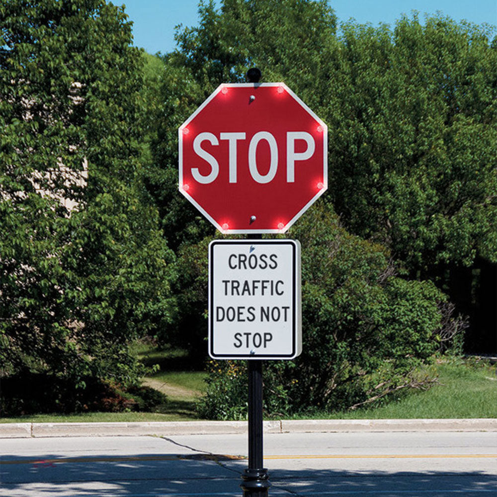 Blinker-stop-sign-non-solar-