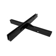 Criss-cross intersection blade holder, attaches two flat street blades at 90 degrees.
