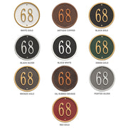 Finish options for the Richmond Vertical Address Plaque