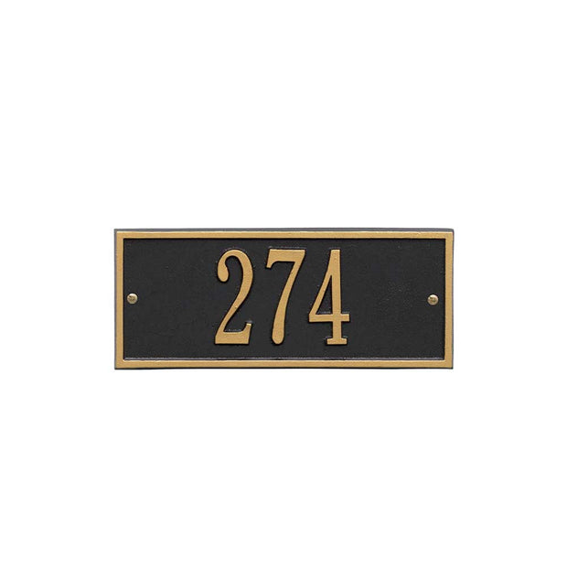 Harford 10.5" x 4.25" door number sign with one line of text