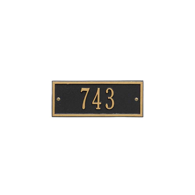 Harford 8.75" x 3.5" door number sign with one line of text