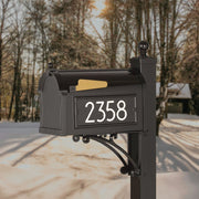 Modern Capitol Mailbox with Side Plaques Package