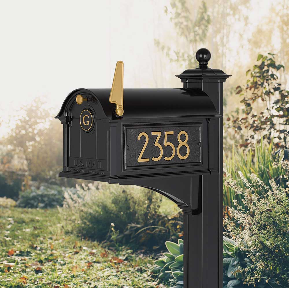 Copper Mailbox Lettering