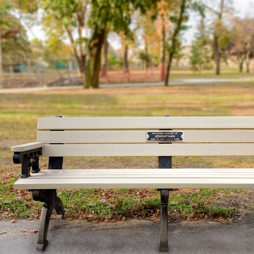 Memorial Park Bench Plaque Memorial Plaques for Benches