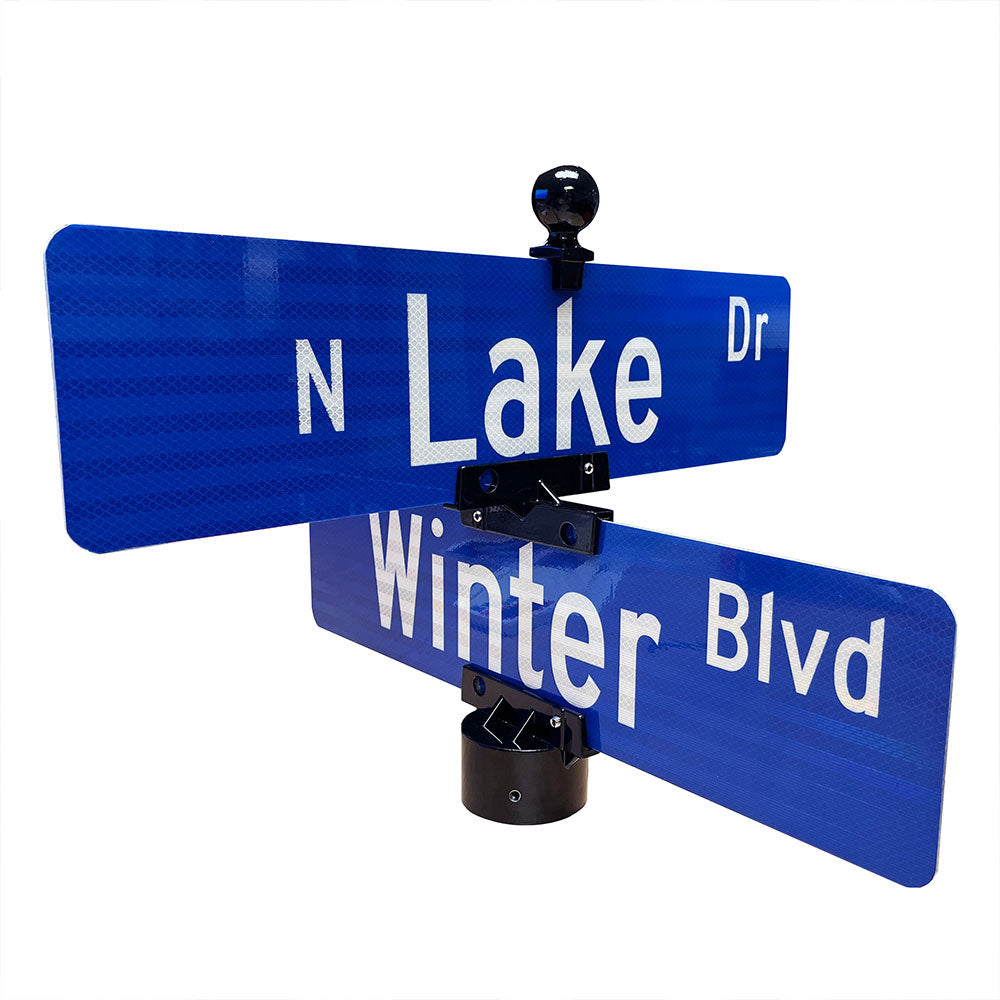 3ft Sign Post #3 Post Stacker | Street Sign Mounting for 3 Inch Posts