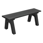 cambridge 4 ft flat bench with black top and base color. 