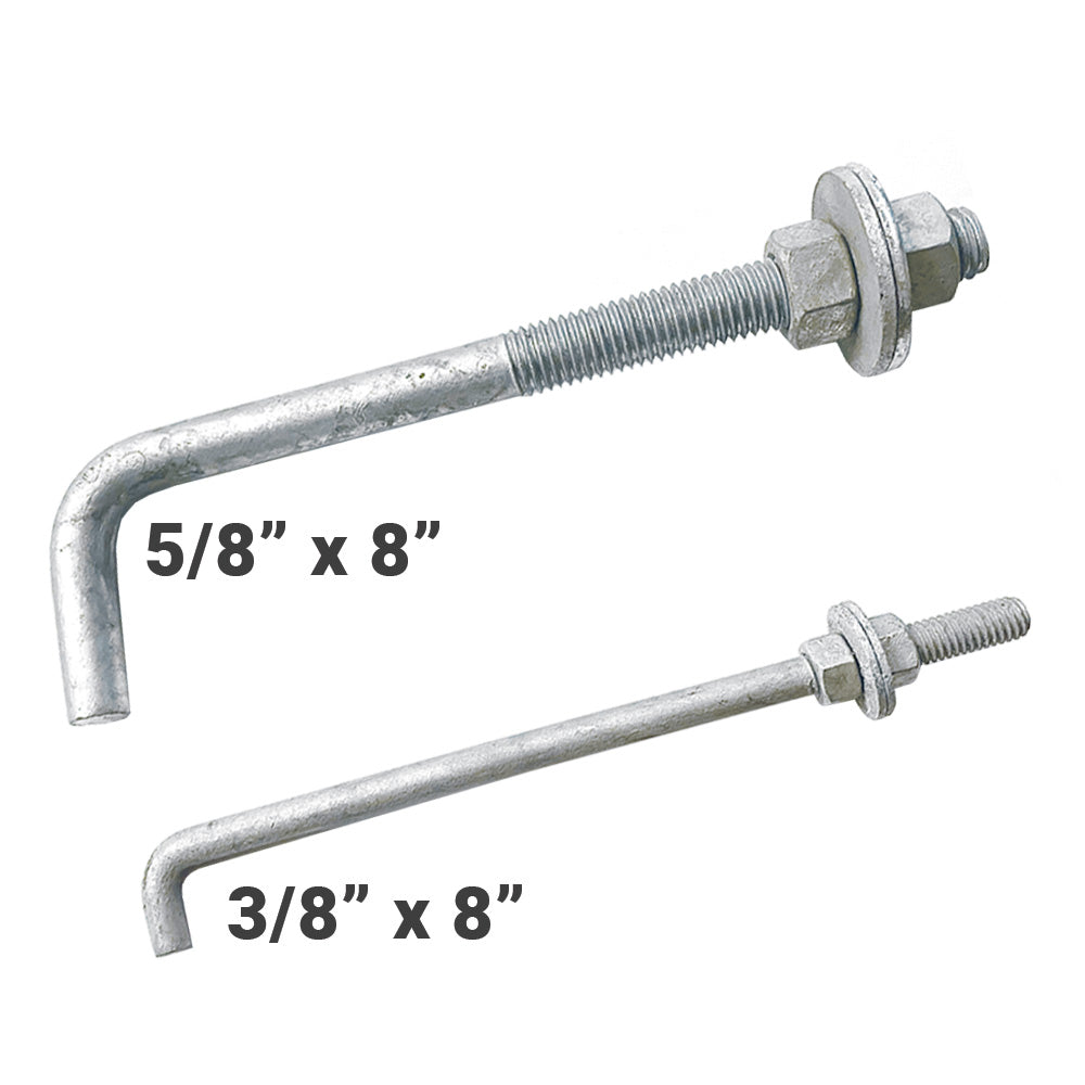 Anchor J-Bolt | Surface Mounting Hardware for Sign Posts