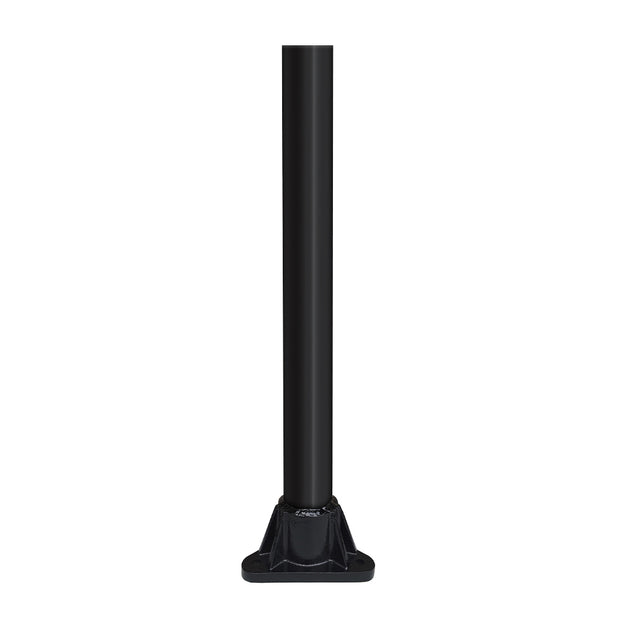 Full view of a 3" smooth Surface Mounted Light Pole