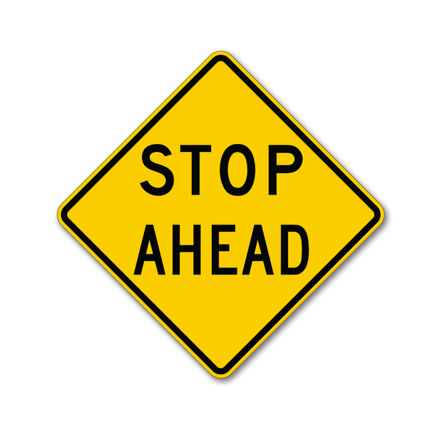 Yellow Stop Sign
