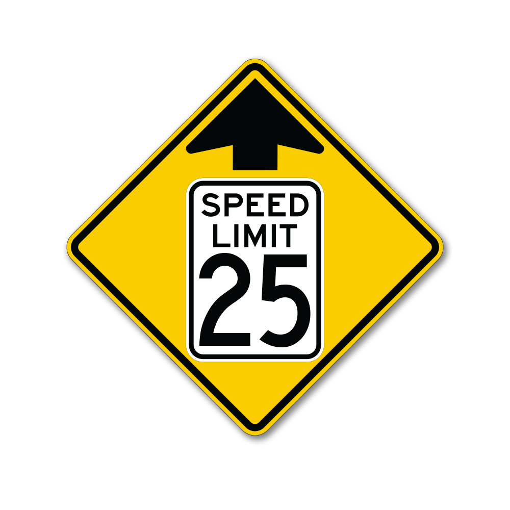 Speed Limit Changes Ahead Sign | Traffic and Road Signs
