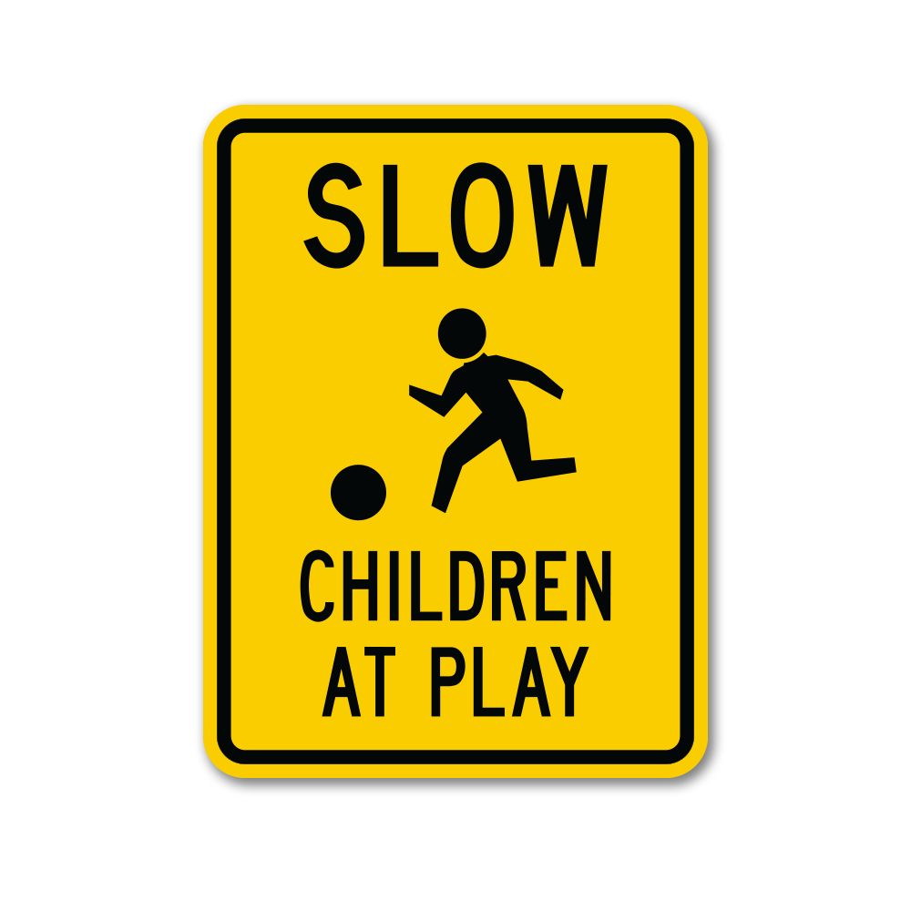 Child Find Sign Children At Play Sign