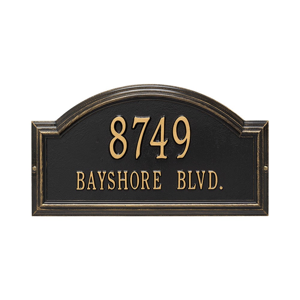 Providence Arch Address Plaque - Two Lines | Signature Streetscapes