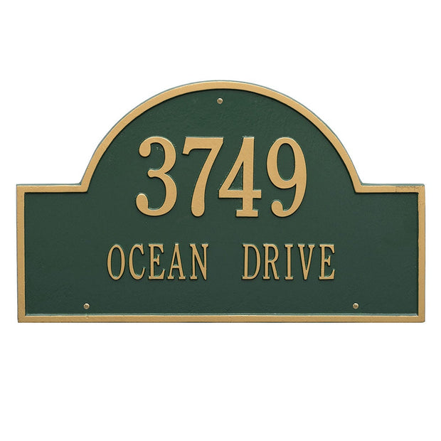 Arch Address Plaque - Two Lines