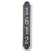 A 3x16 vertical, cast aluminum address plaque