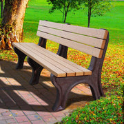 Deluxe Park Bench, Recycled Plastic