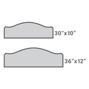 Size options for the Chamfered Custom Metal Street Sign include 30" x 10" and 36" x 12"