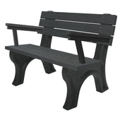 Deluxe Park Bench, Recycled Plastic