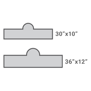 Size options for the Dome Customized Street Sign include 30" x 10" and 36" x 12" street signs