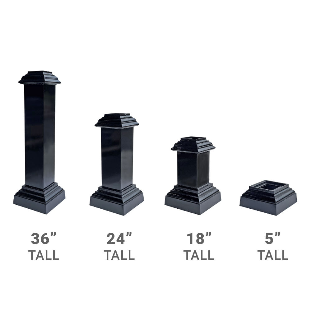 Square Base Sign Empire Square Post Base | Bases for Sign, Light Posts
