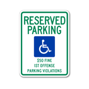 Alabama Handicap Parking Traffic Sign