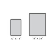 illustration of size options for parking signs including 12" x 18" and 18" x 24"