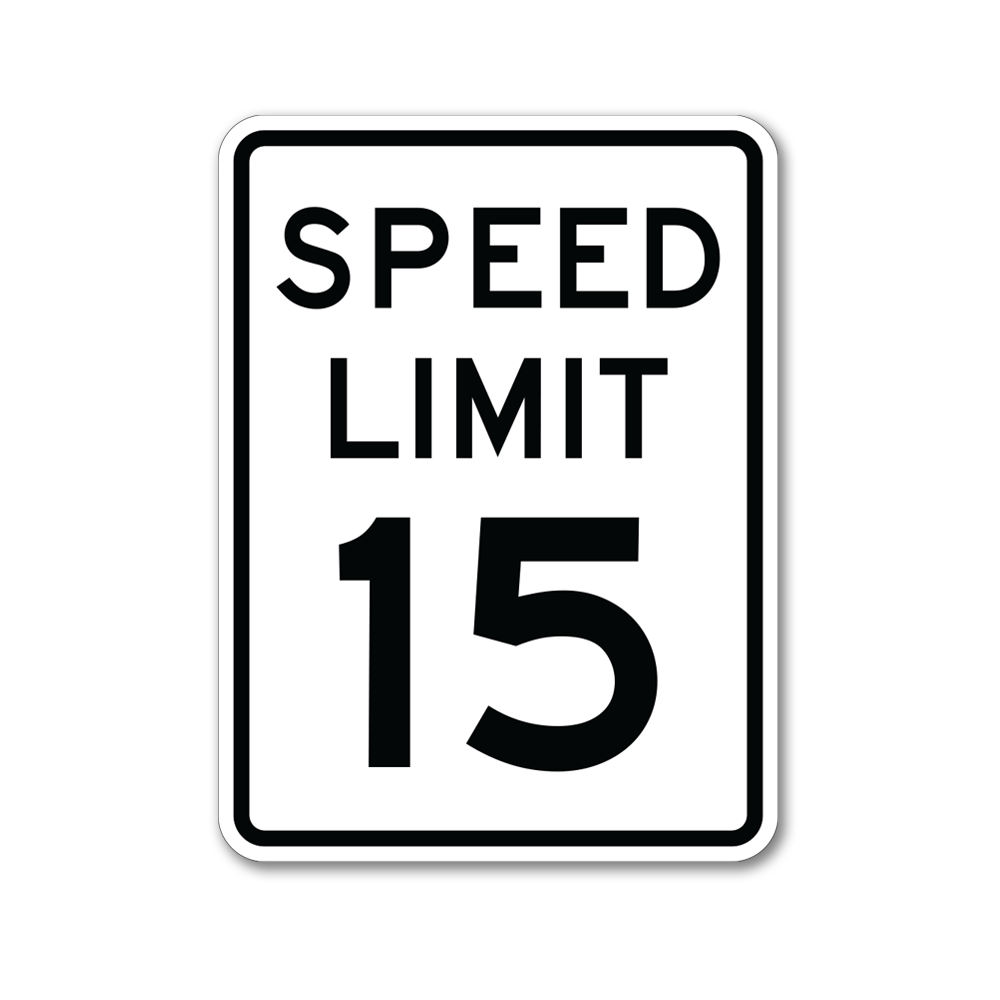 Speed Limit 15 MPH Sign | Speed Limit Signs - Traffic Signs