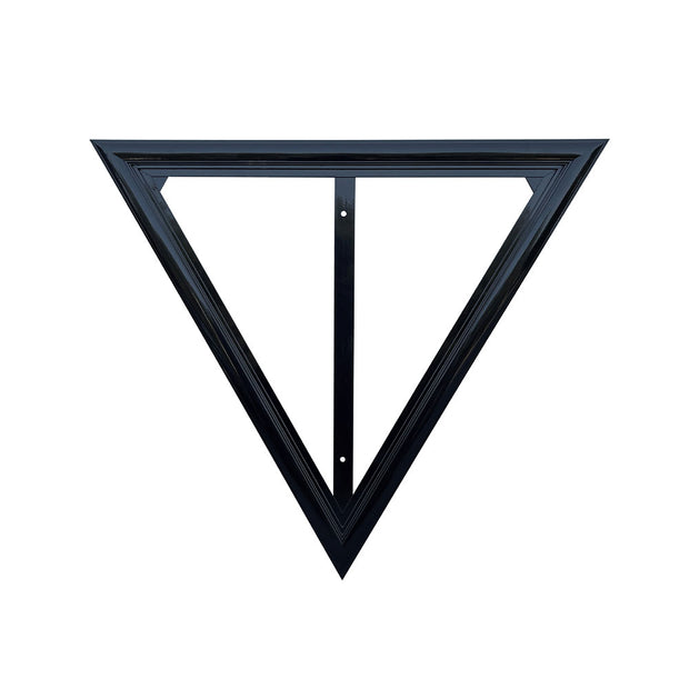 black aluminum extruded triangle sign frame made for yield signs